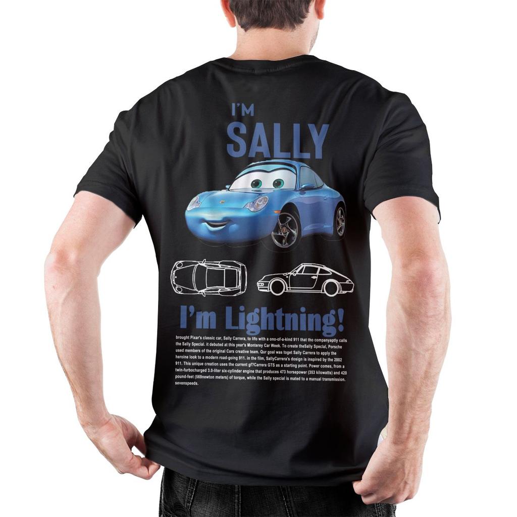Koszulka z Lightningiem McQueenem i Sally Koszulka Merch Outfit dla Mężczyzn Kobiet Koszulki Sally i McQueena na Prezent dla Pary Koszulka Z Nadrukiem z Tyłu
