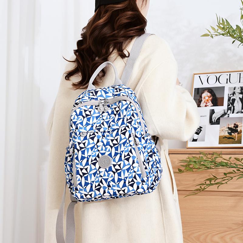 Women's Large-capacity Printed Backpack Mom Backpack