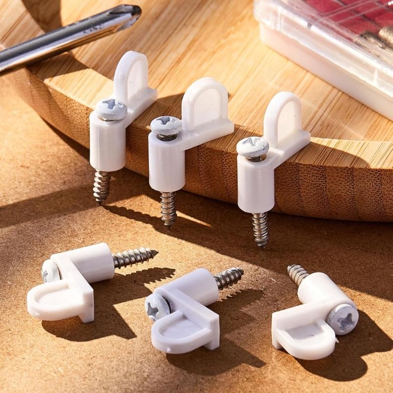 48Pcs Reusable Window Screen Clip And M4x25mm Screws Durably Nylon Fasteners For Storms Panel Secure Fits