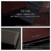 Business Card Genuine Leather Business Card Presentation Two Tone Color [Juviano] Holder, Men's Case, Box, (Navy & Navy)