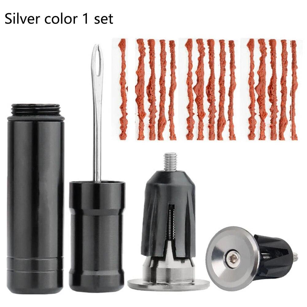 MTB Road Bicycle Tire Repair Tools Original Bike Tubeless Tire Rubber Bacon Strips And Insertion Tool Urgent Glue Free Repair