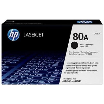 Cartucho de toner HP 80A preto para LaserJet Pro 400 M401/MFP M425