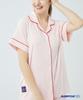 Seullipikaes Solid Spandex Short Sleeve Pajamas [Women]_3C