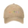 Rainbow Pulse Hearbeat LGBT Baseball Cap Kids Hat Horse Hat Cute Hat Unisex Luxury Caps For Women Unisexs