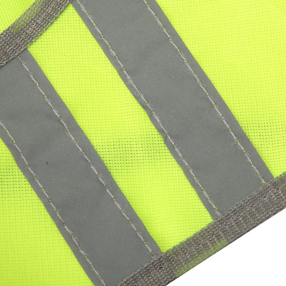 Adjustable Reflective Safety Vest with Storage Pocket Cycling Vest for Outdoor Sports