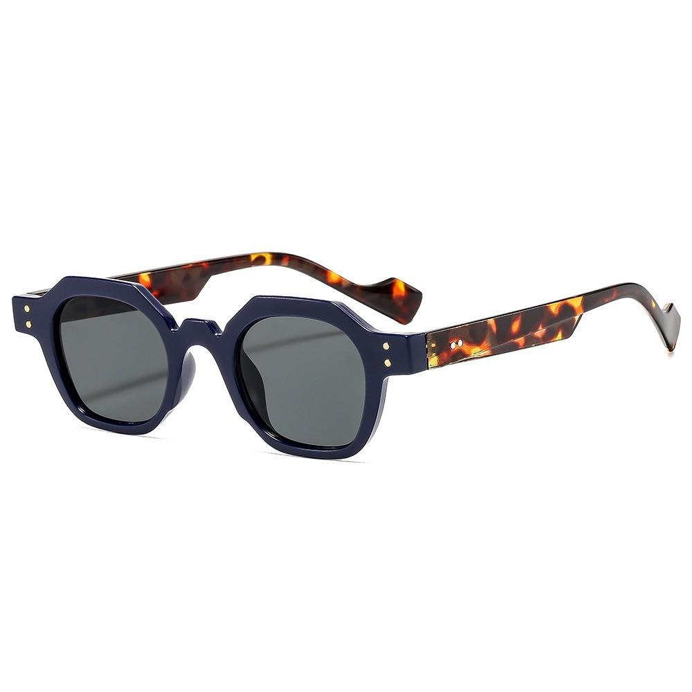 

Vintage Hexagon Uv400 Men And Women Sunglasses With Gray Lenses For Outdoor Travel And Fashion Style A