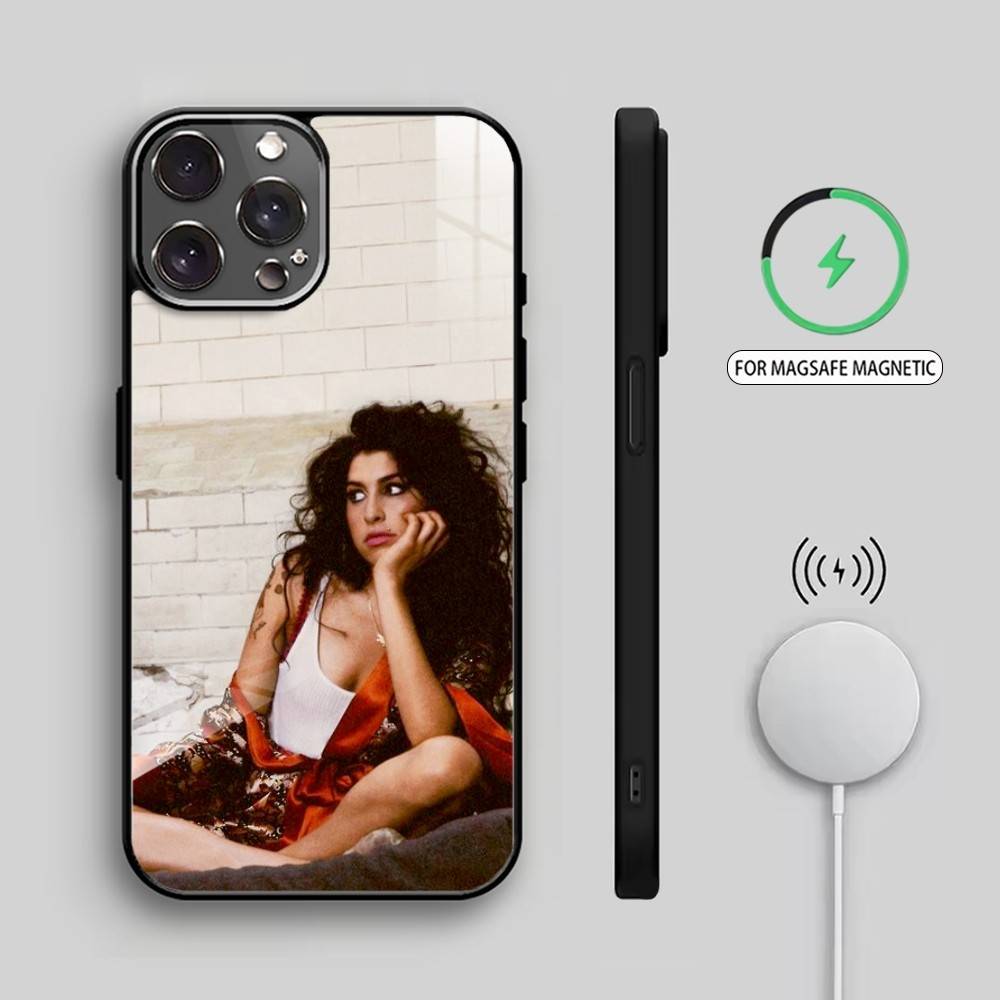 Singer A-Amy W-Winehouse Phone Case For iPhone17,16,15,14,13,12,11 Plus,Pro Max Magnetic For Magsafe Wireless Charging