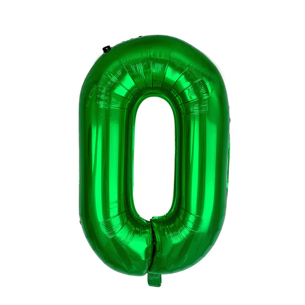 32-Inch Gradient Color Aluminum Foil Number Balloons - US Version