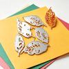 5Pcs Metal Leaf Cutting Dies, Carbon Steel Embossing Stencils for Card Making, Leaves Dies for DIY Scrapbooking Craft Photo Album Decor