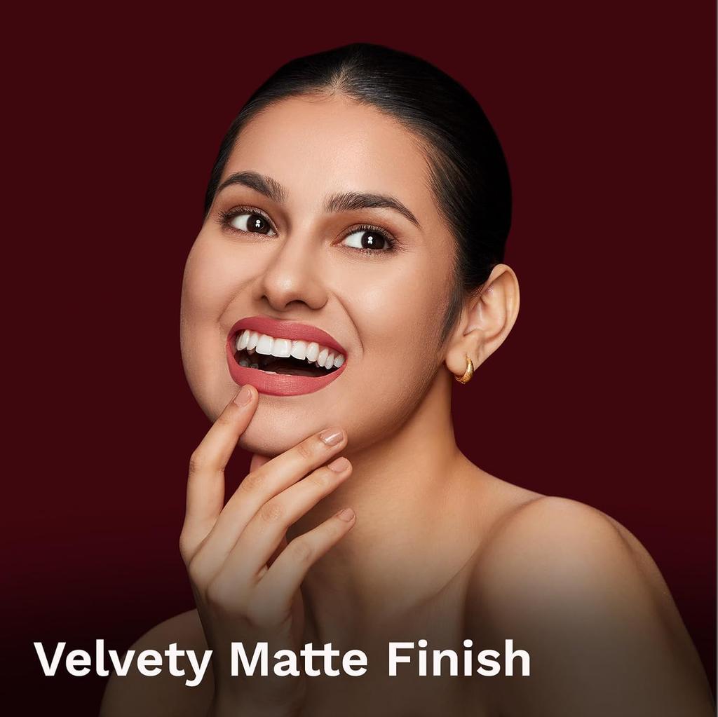 Pilgrim Matte Me Up Bullet Lippenstift 4,2 g Cremig Leicht Samtmatt LSF 30 Langer Halt Nicht Austrocknend Pink Romance -14