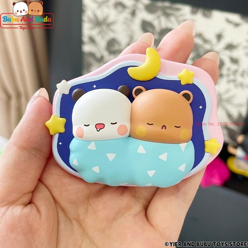Official Original Panda Bubu And Yier Fridge Magnet  Toys , Cute Bubu And Dudu Cartoon Model Surprise  Gift
