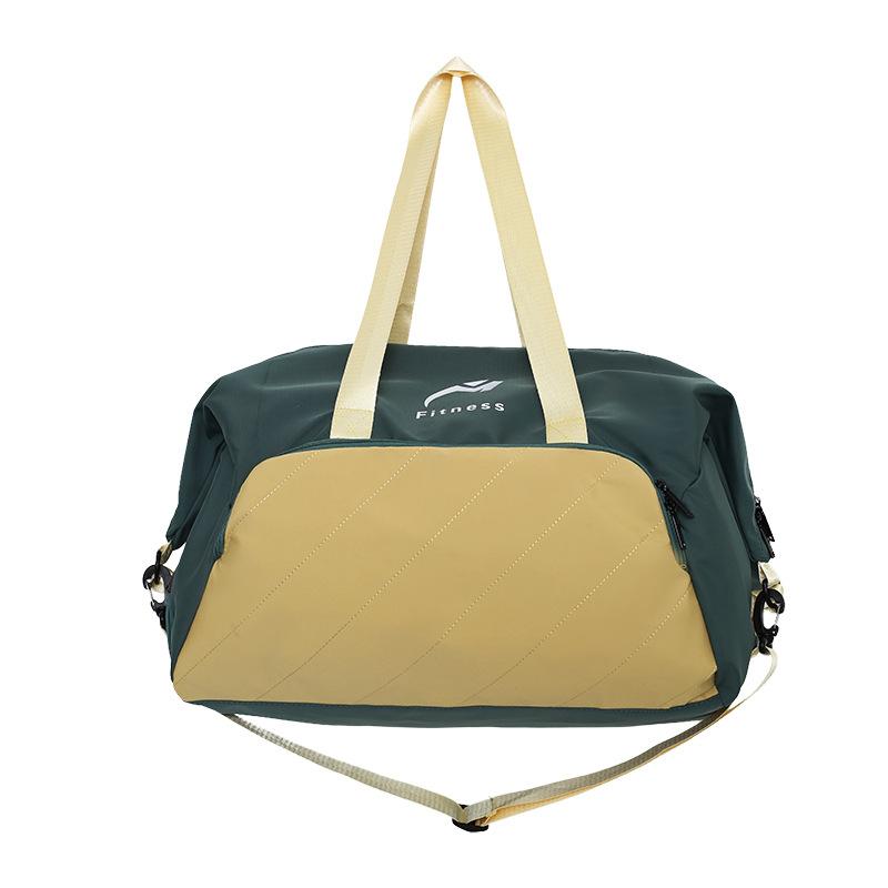 Men's and Women's Football Simple Casual Contrasting Color Hand Luggage Bags for Going Out and Multi-pocket Classified Travel Bags