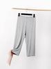 Plus Size High Waist Modal Leggings - Women's Seven-Point Summer Shorts, Thin Anti-Exposure Style
