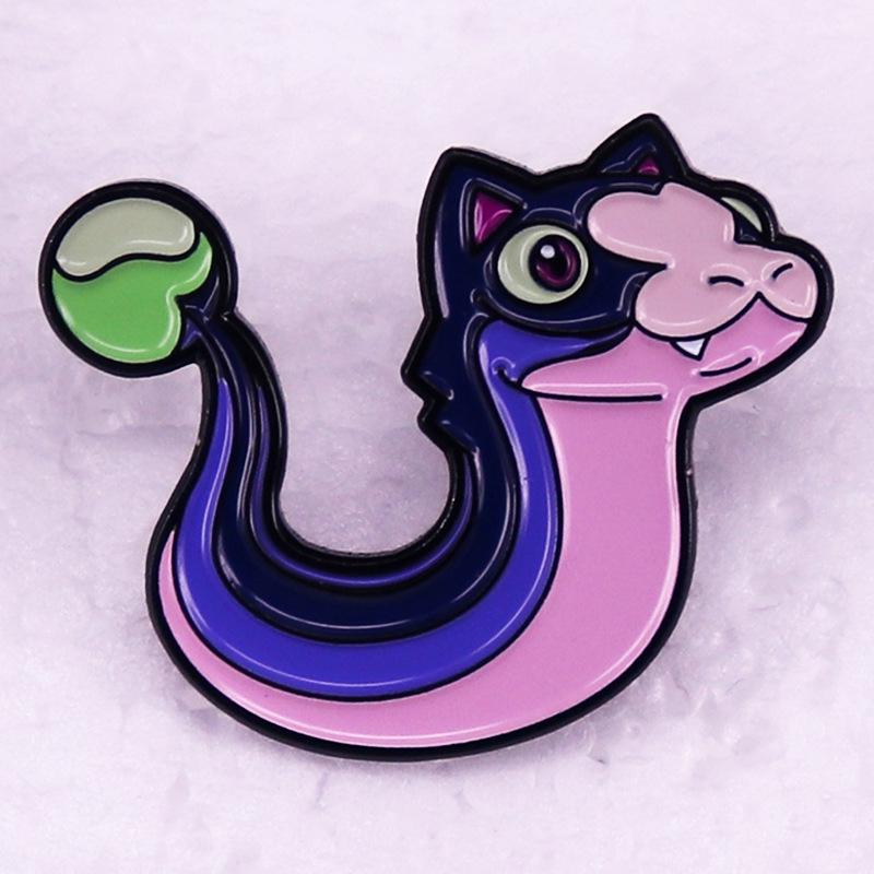 Fantasy Owl Cabin Brooch: Snake-Shifter Anime Accessory