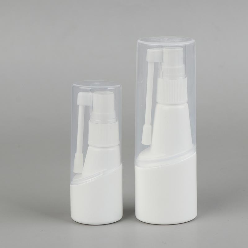 25/50ml Frasco Spray Rocker Frasco Bomba Tromba de Elefante Frasco Lateral Plástico Líquido Separado Giratório 360 Spray Engarrafamento