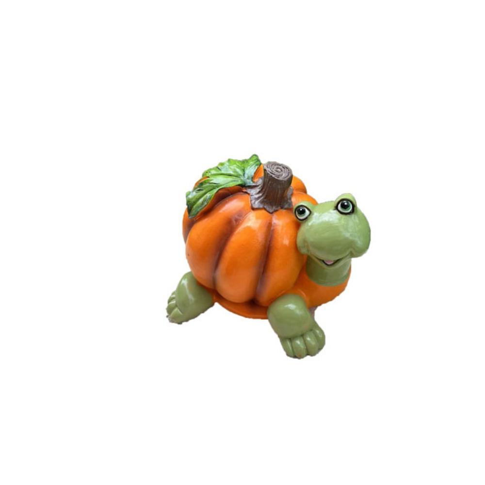 Vivid Animal Head Sculpture Resin Miniature Figurine Ornament Halloween Pumpkin Owl Statue Desktop