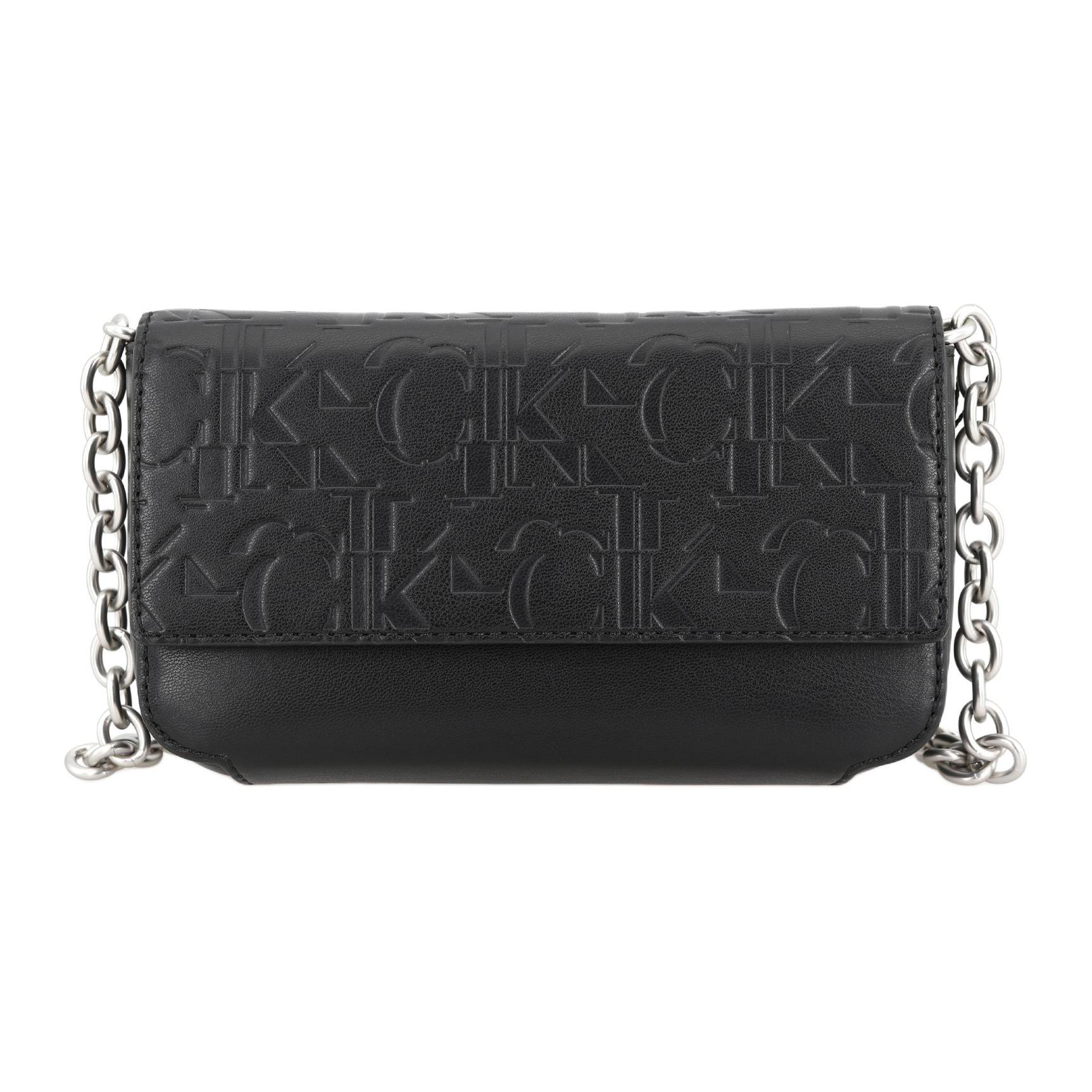 

Новая сумка-кошелек для мобильного телефона CALVIN KLEIN из синтетического материала, на плечо, среднего размера, женская, черная DP1610 19.1*4.6*10.9CM