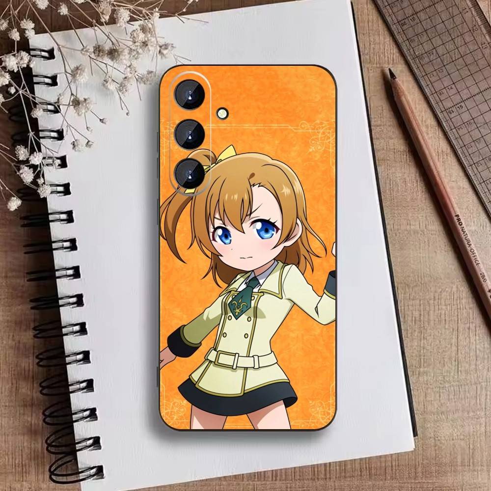 L-Love live-Kousaka Honoka Phone Case For Samsung Galaxy A73,A72,A71,A70,A52,A51 Others Soft Black Cover