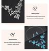 European-American Colorful Leaf Diamond-Encrusted Enamel Alloy Necklace Set
