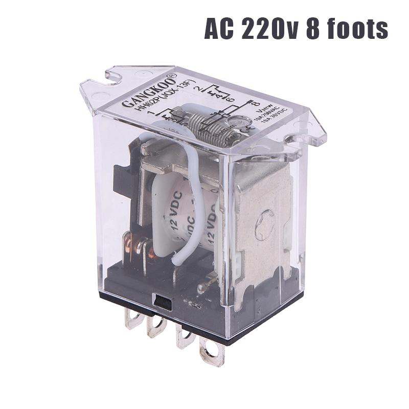 Jqx-13F Hh62P Silnoproudové Relé Cívka Všeobecné Dpdt Mikro Mini Elektromagnetický Reléový Spínač Se Zásuvkovým Základem Ac220V Dc12V24V