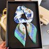 European American 70cm Small Square Imitation Silk Scarf - Printed Versatile Headscarf/Neck Protector