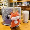 Cute Big Tailed Fox Plush Pendant Plush Toy Cute Car Pendant Fox Drop Ornament  Bag Accessories Key Chain Pendant