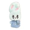 Esther Bunny Holiday Scarf Mascot, Approx. 15cm, Plush Toy, Perfect for Fan Activities and Plushie Photography (Blue Bunny)