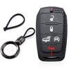 Copri guscio in silicone per chiave auto per Dodge RAM 1500 Limited LongHorn 2019 2020 Guscio chiave a 5 pulsanti Portachiavi Accessori