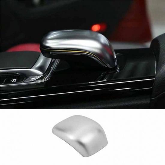 Knob Cover Gear Shift Matte Silver For Benz A-Class CLA -22 Central Console