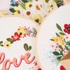 New Love Letter Flower Home Embroidery Handmade Diy Material Package Embroidery