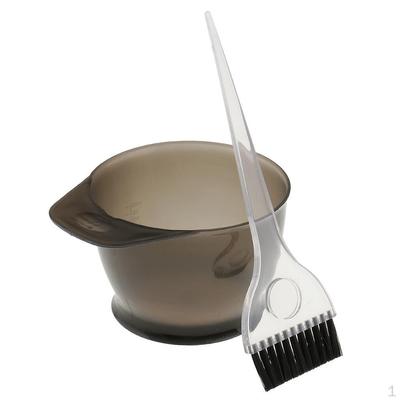 Set mit lang anhaltender Tönung, Haarfärbemittel, Behandlungsschale mit Pinsel, Salon-Styling-Werkzeug, Grau