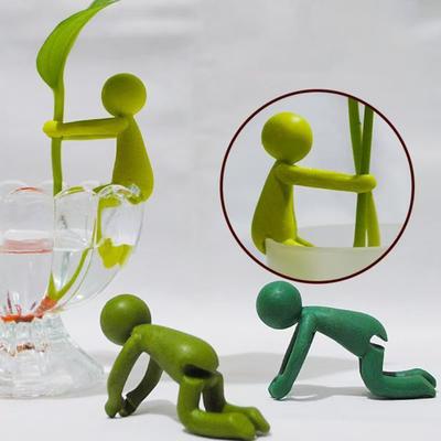 Stojan na rostliny Hydroponické rostliny Pothos Břečťan Lucky Bamboo Sukulenty Kreslený držák s designem svorky Dekorace pro vnitřní zahradu