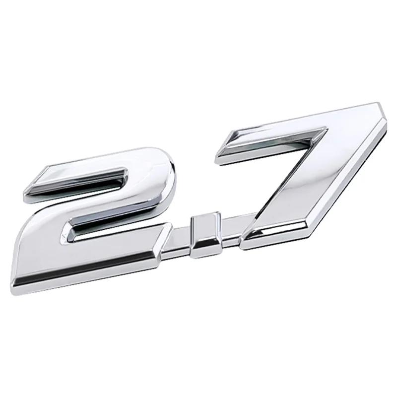 ABS Emblem Decal Car Rear Trunk Badge Sticker for Toyota 2.7 2.8 Yaris Corolla 4Runner Avalon Avensis Aygo CHR Auris Accessories