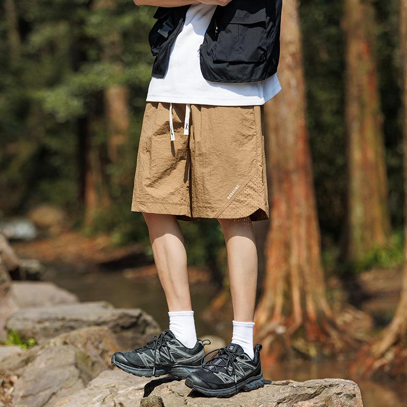 Men's Shorts Oversized Loose Outdoor Mountaineering Sports Casual Breathable Summer Work Pants