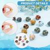 arricraft 40 Pcs Ceramic Handmade Beads, Fancy Antique Glazed Ceramic Star Spacer Beads Kit Pentagram Bead Charm Pendant for Necklace Bracelet