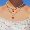 YWZIXLN Trend Elegant Jewelry Wedding Big Pearl Necklace For Women White Imitation Pearl Choker Necklace N0179