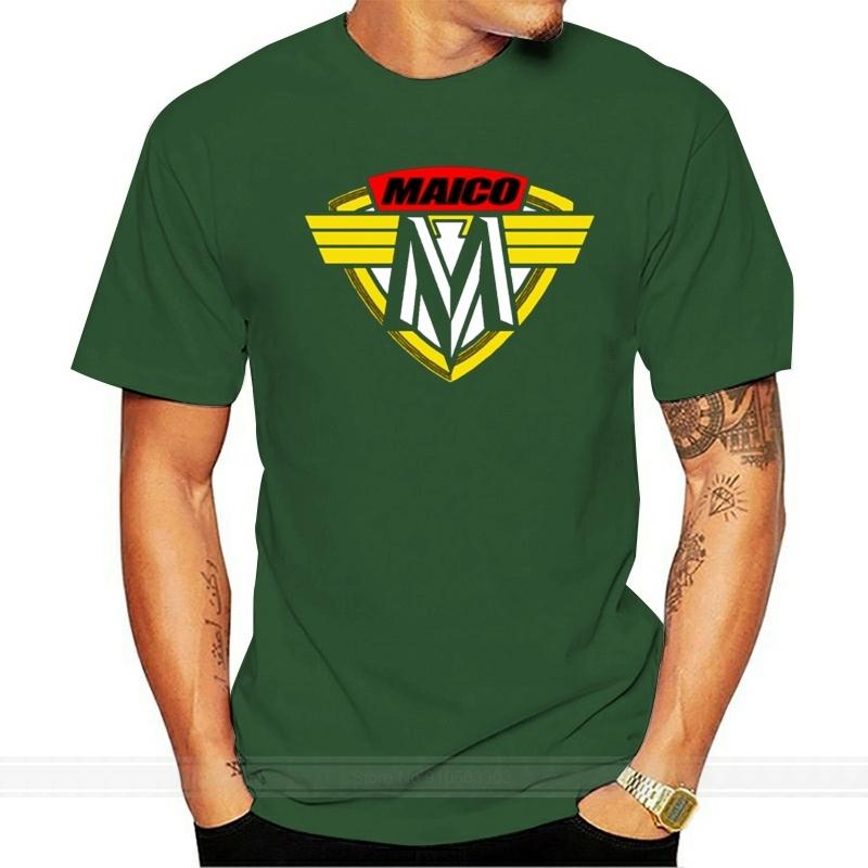 Maico Retro Moto Style Motorcycle Printed Motorcyc T Shirt Fit Spring Funny Letters Size S5xl Cotton Customized Solid Color