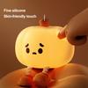 Adorable Pumpkin Night Light Dimmable Soft Warm Glow Eye-Friendly Silicone Bedside Touch Lamp Halloween Decoration