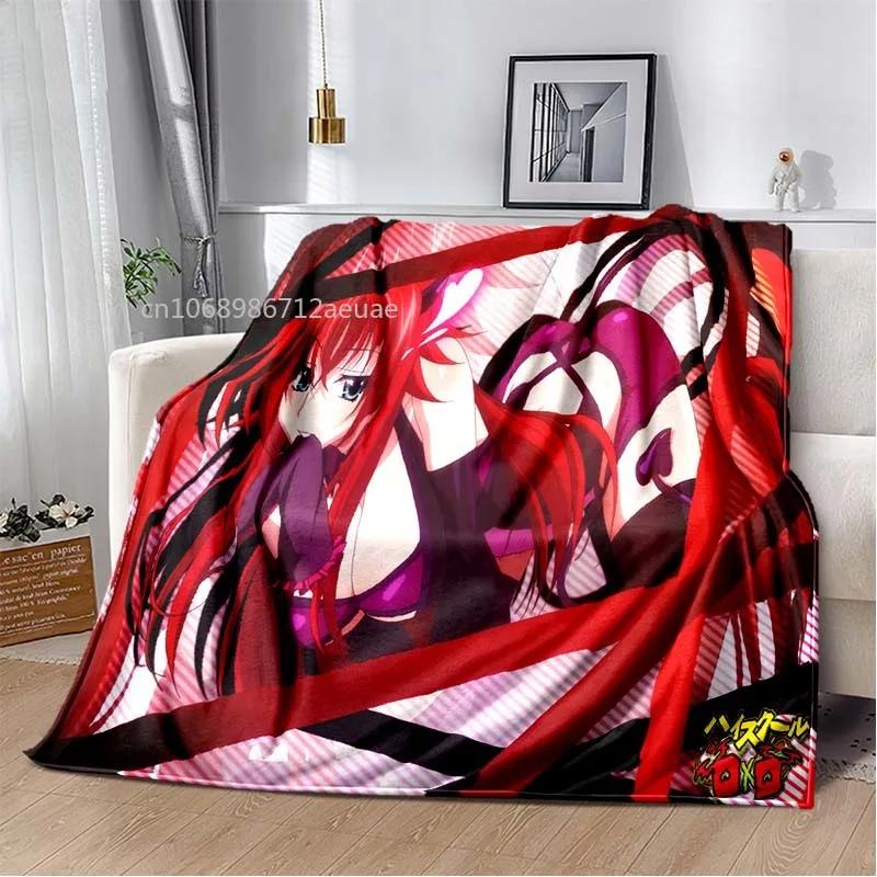 Cartoon Sexy Girl High School DxD Anime 3D Blanket Cover Flannel Blankets for Beds Sofas Warm Bed Sheet Soft Blanket