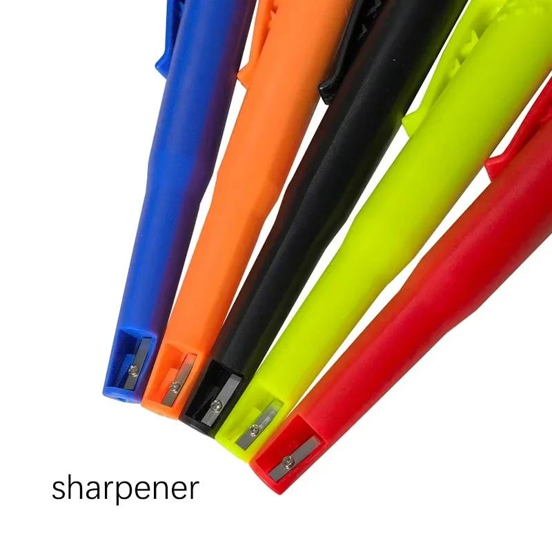 2-in-1 Solid Carpenter Pencils With Sharpener Carpenter 2.8mm Solid Mechanical Pencils Marking Tools Construction/carpenters
