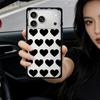 Heart Apple iPhone 15 Pro Max Transparent Square Anti-Fall Case