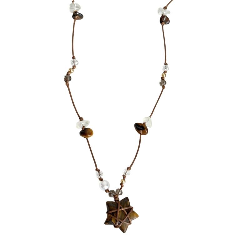 

Modern Star Charm Necklace Featuring Customizable Length Design For Fashionable Layering Jewelry