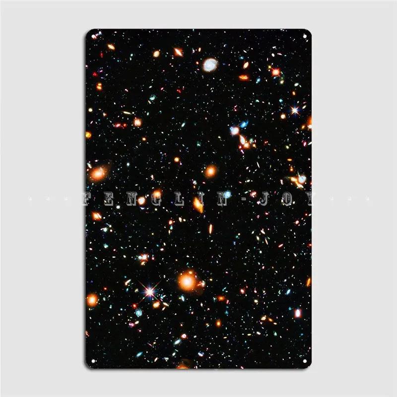 

Постер Металлическая табличка Hubble Extreme Deep Field Кино Гостиная Дом Создать Настенный декор Жестяная табличка Постер 20x30cm（7.8x11.8inch）