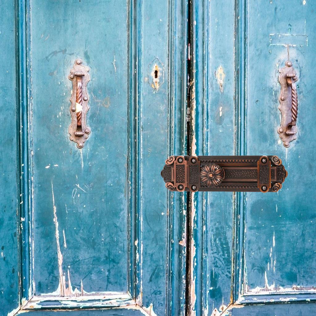 1pc Zinc Alloy Door Window Latch Vintage Security Sliding Bolt Lock Surface-mounted Pin Hardware Accessories