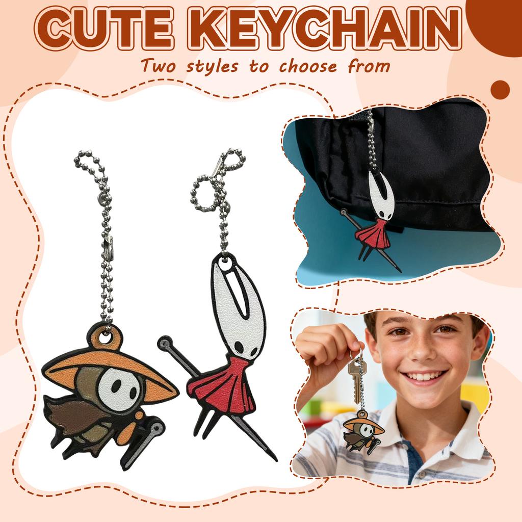 Cute Cartoon - Themed Keychain With Metal Chain – Adorable Accessory For Keys & Bags, Ideal Gift For Friends, Family, Or Collectors