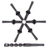 6PCS Rock Splitting Wedges & 1PCS Rotary Hammer Drill Bit, Tools For Stone & Concrete 14Mm
