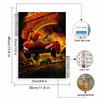 DIY Diamond Painting A Burning Car Cross Stitch Kit Mosaic Art Diamond Painting Full Circle Diamond Home Decoration