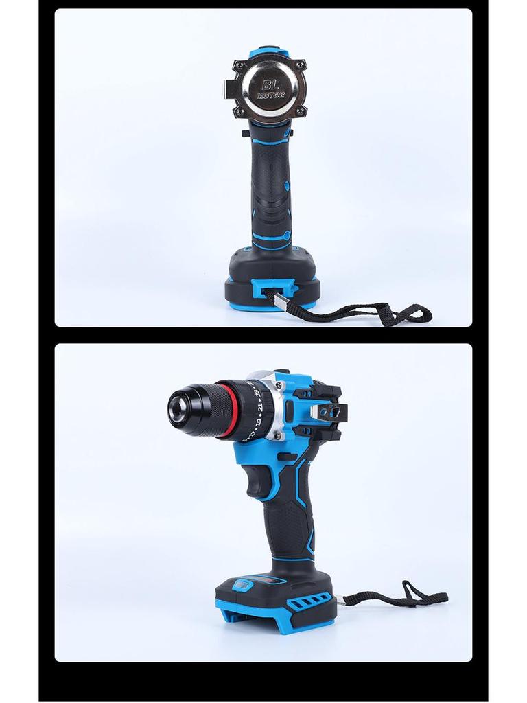 High-Power Brushless Lithium Battery Hand Drill: Compact, Impactful, Electric Tool for Household Use