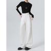 Women's High-Waisted Gray Wide-Leg Trousers - Spring/Autumn 2025 Collection