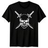 Skull Art Fantasy Unisexs TShirt Crossed Swords Graphic